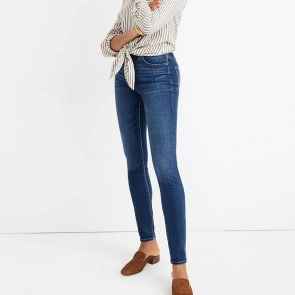 Madewell Denim - Madewell Jeans Women's Sz 35 Blue Curvy High Rise Skinny Fit in Hayes Wash